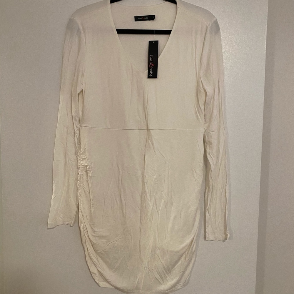 Long sleeve maternity shirt